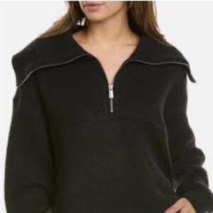 Sweaty Betty Women's Restful Boucle Textured Half Zip Pullover Sweatshirt Size 4